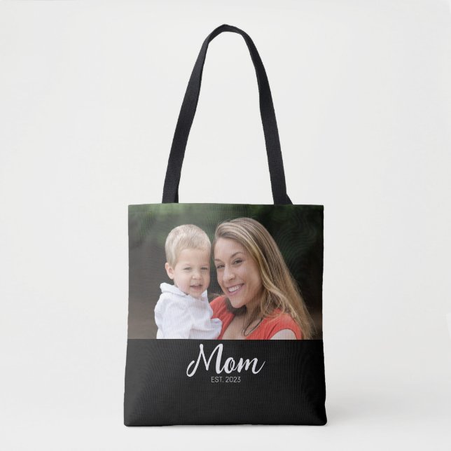 Mama hat Skript Schwarz Foto-Tasche (Vorderseite)