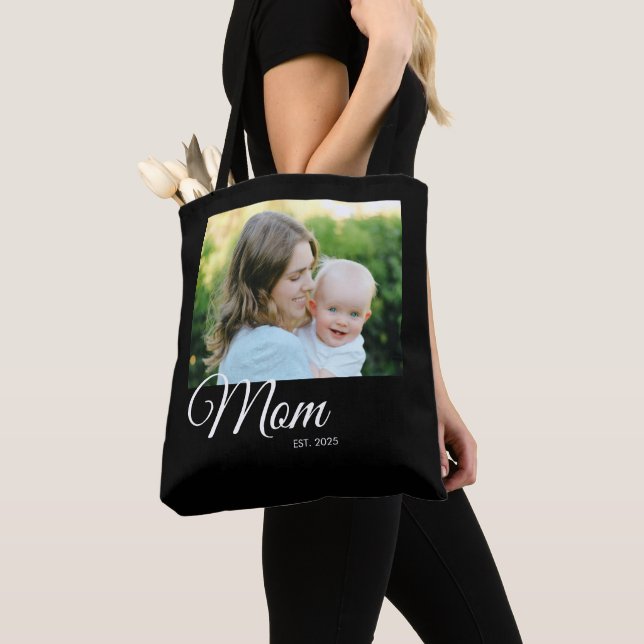 Mama hat Skript Schwarzes Foto-Geschenk eingericht (Von Nahem)
