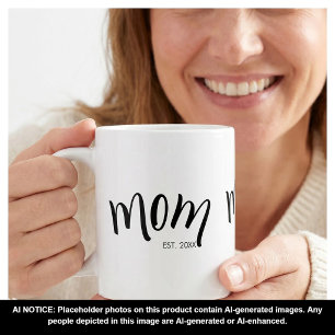 Mama hat stilvolles individuelles Jahr eingerichte Kaffeetasse