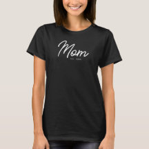 Mama hat Weißes Skript Minimal Elegant
