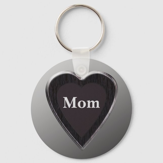 Mama Heart Keychain Schlüsselanhänger (Vorderseite)