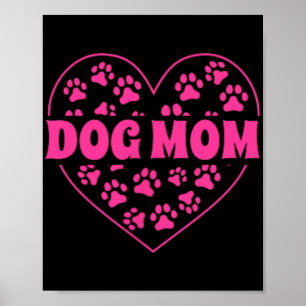 Mama Heart Mothers Day Golden Retriever Hund Mama Poster