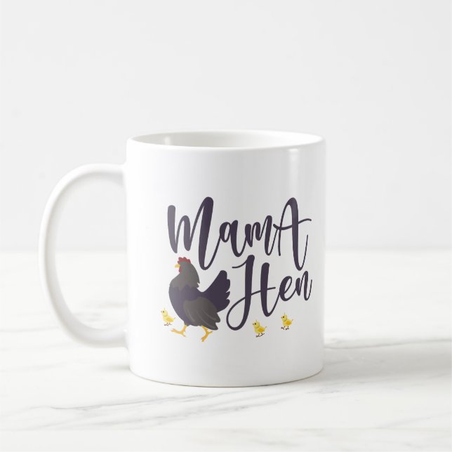 Mama Hen, Huhn Lover Kaffeetasse (Links)