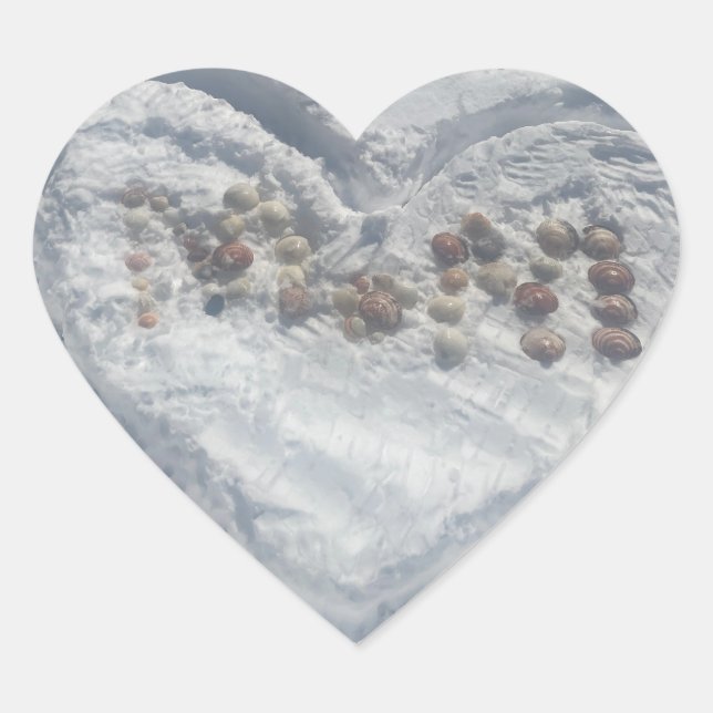 Mama Herz-Aufkleber (Vorderseite)