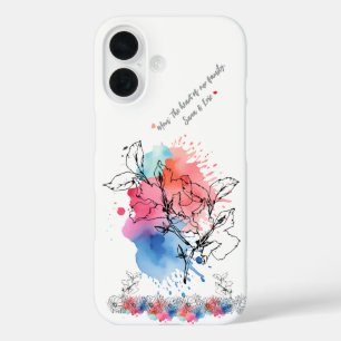 Mama, Herz der Familie Personalisiertes Fotogesc iPhone 16 Hülle