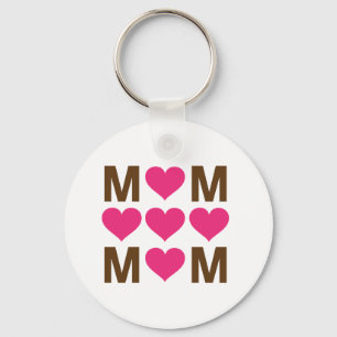 Mama-Herz-Kreuz - 2,25" grundlegender Schlüsselanhänger