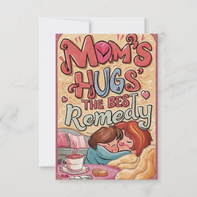 "Mama, Herz unserer Welt" - Grußkarten Dankeskarte (Vorderseite)