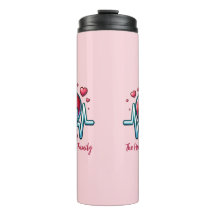 Mama Herzschlag der Familie mit rotem Herzen