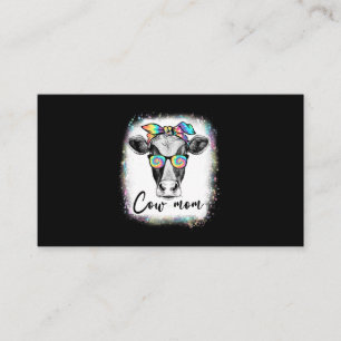 Mama Highland Kuh mit Baby Calf Floral Mütter Da Visitenkarte