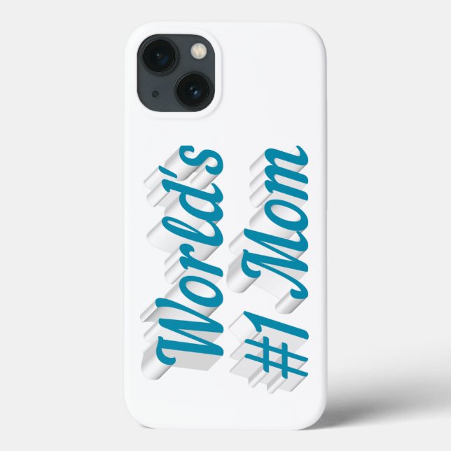 Mama himmelblauer Text iPhone-Hülle Case-Mate iPhone Hülle (Rückseite)