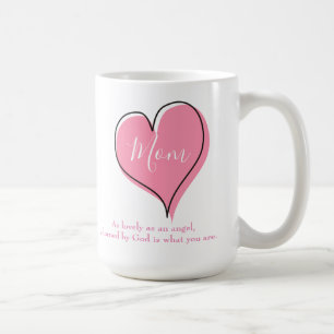 Mama Hübsch rosa Herz Kaffeetasse