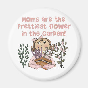 Mama-hübschste Blume im Garten Magnet