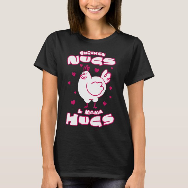 Mama Hugs Chick Chicken Egg   T-Shirt (Vorderseite)