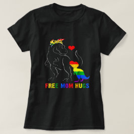 Mama Hugs Dino T-Rex Dinosaur Mama T-Shirt