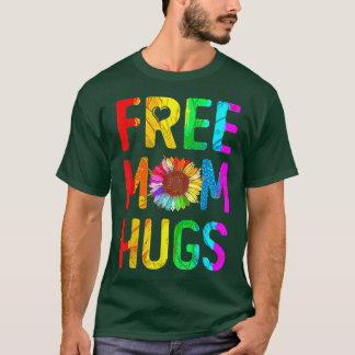 Mama Hugs Gay Pride LGBT Daisy Rainbow Blume T-Shirt
