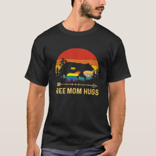 Mama Hugs LGBT Pride Mama Bear Retro Geschenk T-Shirt
