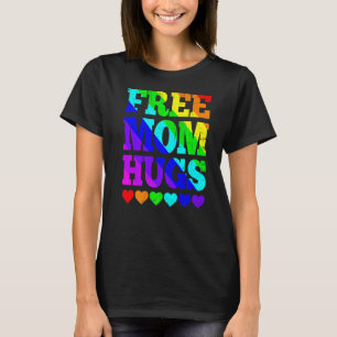 Mama Hugs Rainbow Lgbt Lgbtq Pride Mont T-Shirt