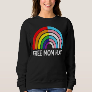 Mama Hugs Rainbow Transgender Flag Lgbtq Gay P Sweatshirt