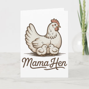 Mama Huhn Lustiges Hühner-Mama-Shirt Frauen Mutter Karte
