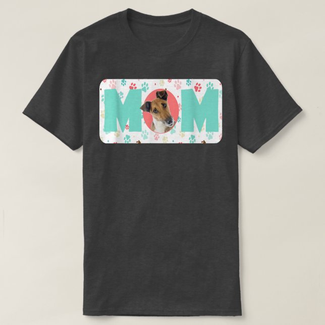 Mama Hund O Fo Terrier (glatt) T-Shirt (Design vorne)