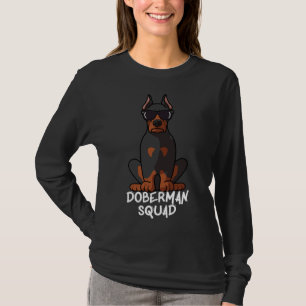 Mama Hund Vater Liebe R Funny Doberman Pinscher Sq T-Shirt
