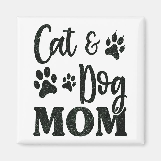 Mama Hunde  Muttertag der Katze Magnet (Vorne)