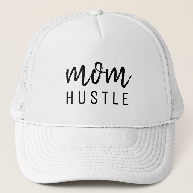 Mama Hustle | Moderner Muttertag Truckerkappe (Vorderseite)