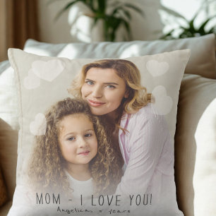 Mama I Liebe Sie Foto Herz-Kissen Kissen