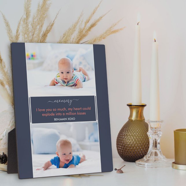 Mama I Liebe Sie Gedicht 2 Foto Blau Fotoplatte (Von Creator hochgeladen)