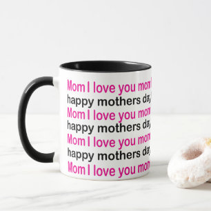 Mama I Liebe Sie glückliche Mütter Tag Mama Tasse