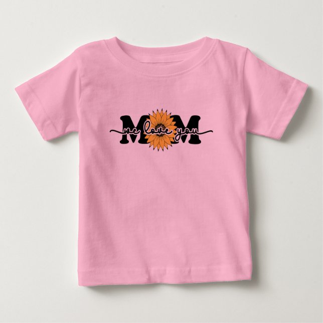 Mama I Liebe Sie - Muttertag Baby T-shirt (Vorderseite)