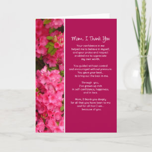 Mama, ich danke Ihnen...