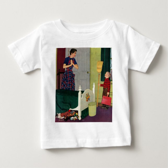 Mama, ich habe mein Zimmer sauber gemacht! Baby T-shirt (Vorderseite)