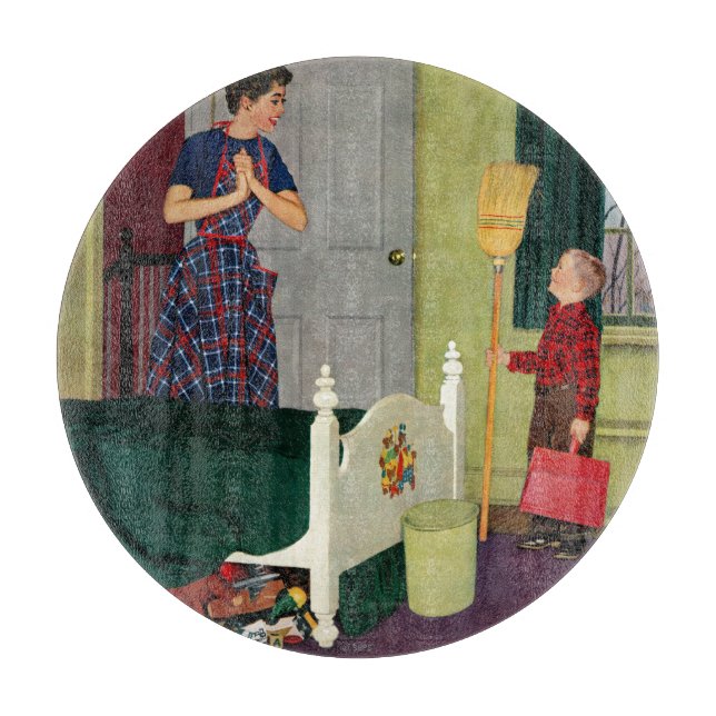 Mama, ich habe mein Zimmer sauber gemacht! Schneidebrett (Vorderseite)