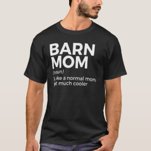 Mama im Stall Definition Pferdereiten T-Shirt