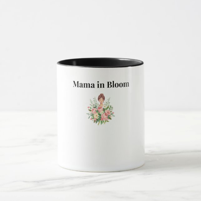 Mama in Bloom Blumenkaffeetasse Tasse (Zentrum)