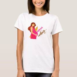Mama in der sich herausbildenden schwangeren Mama T-Shirt