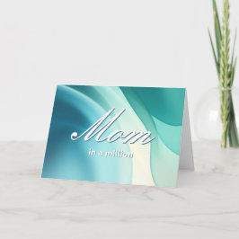 Mama in einer Million Aqua Custom Muttertag Gruß Feiertagskarte