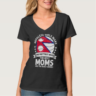 Mama in Nepal Day Mama Nepalesisch T-Shirt