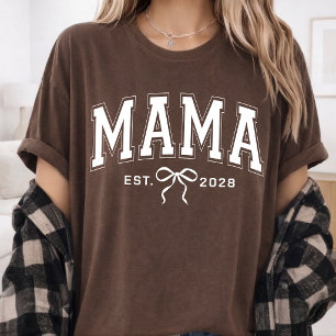 Mama Individuelle Varsity-Schriftzug zum ersten T-Shirt