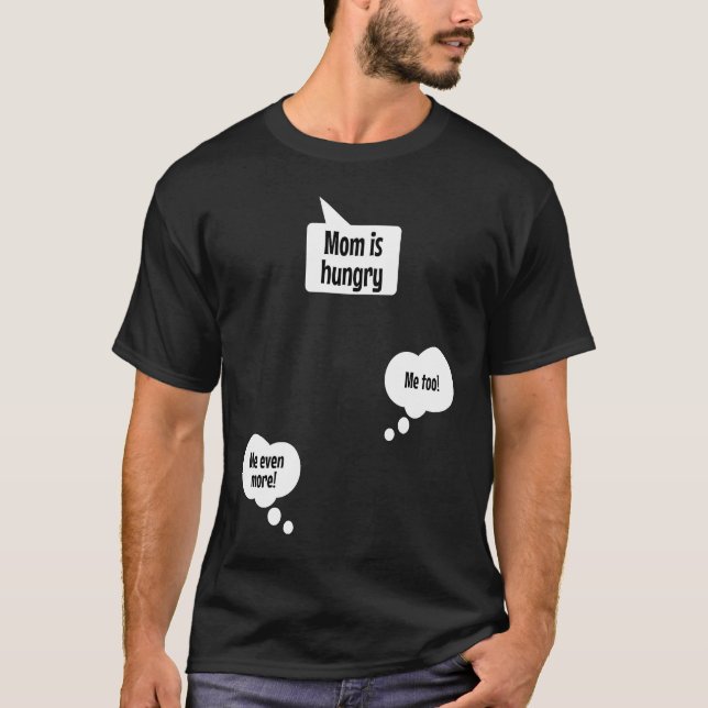 Mama is hungry  Top for pregnant women with twins (Vorderseite)