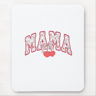 Mama ist 2025 Mothers Day Coquette Schleife Mousepad