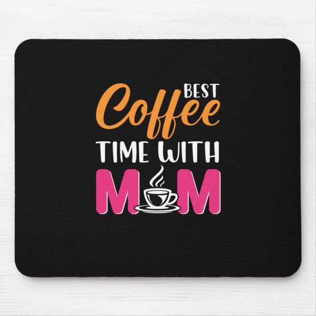 Mama ist die beste Kaffeezeit mit Mama Mousepad (Vorne)