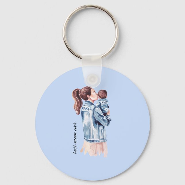 Mama ist die beste schlüsselanhänger (Vorderseite)