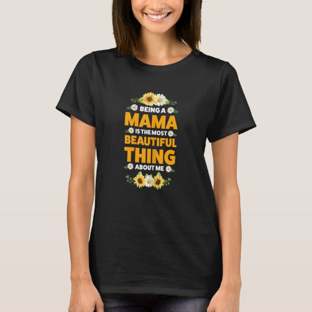 Mama ist die schönste Mama Gra T-Shirt (Vorderseite)