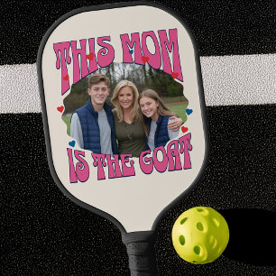 Mama ist die Ziege Retro Größte Aller Zeiten Foto Pickleball Schläger