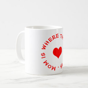 Mama ist dort, wo das Herz ist Tasse