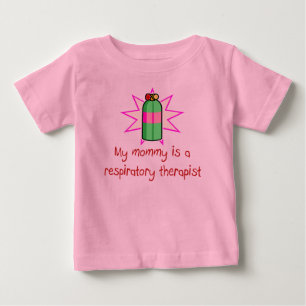 Mama ist ein Atmungstherapeut-Baby-T - Shirt