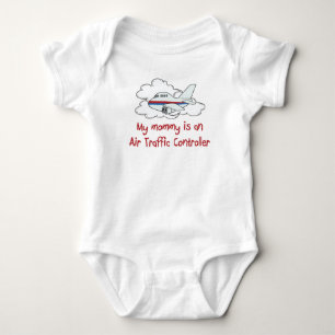 Mama ist ein Fluglotse-Baby-T - Shirt