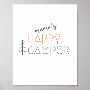 Mama ist ein glücklicher Camper. Poster & Prints